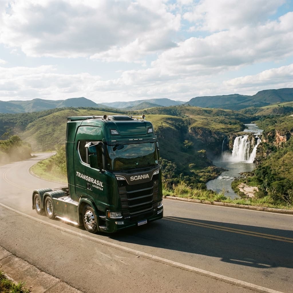 Caminhão na estrada